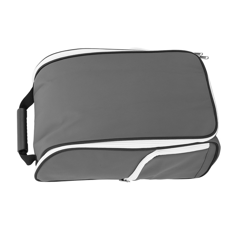Golf Shoe Bag Wear Resistant PU Leather Portable Sports Travel