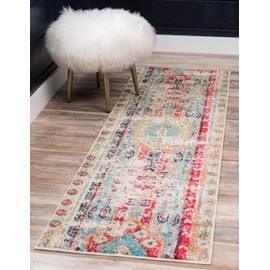 Unique Loom Sedona Collection Distressed Southwestern Tribal Blue Runner Rug (2' 2 x 6' 7)