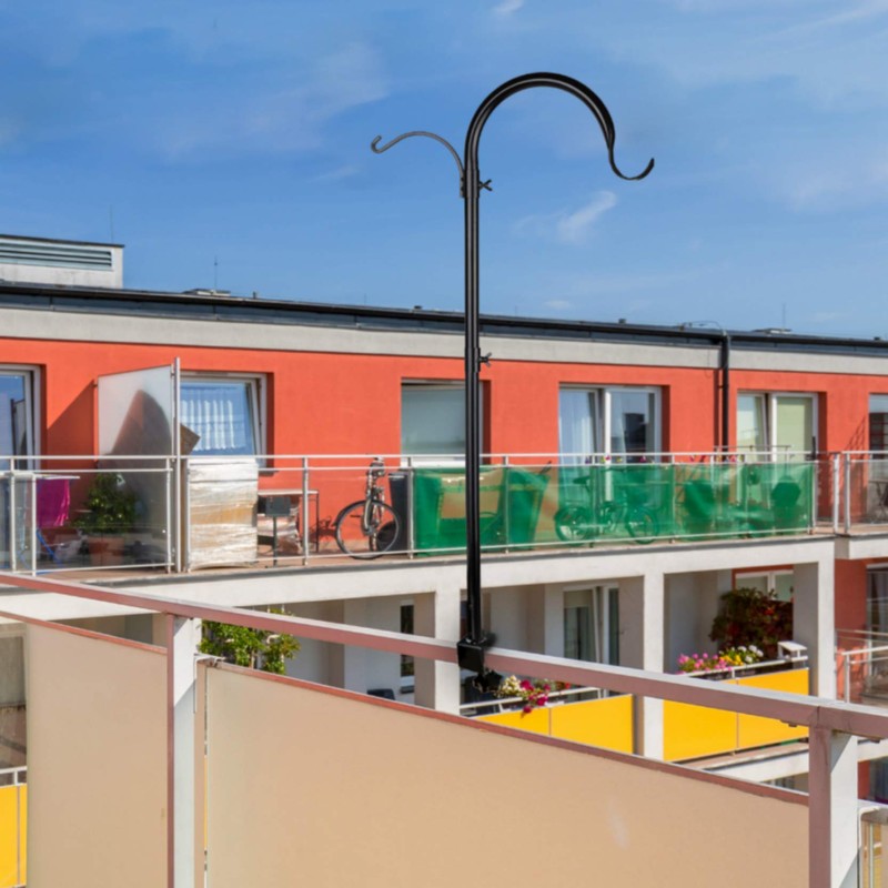 WOSIBO Three Span Deck Hook, 37 Inches Deck Bird Feeder