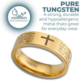 Willis Judd Lords Prayer Ring English Bible Verse Christian Gifts For Men Size T