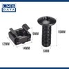 20-Pack of Black M6 Cage Nuts & Screws for Rack