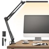 TROPICALTREE LED Desk Lamp for Home Office, Clamp-On with 5