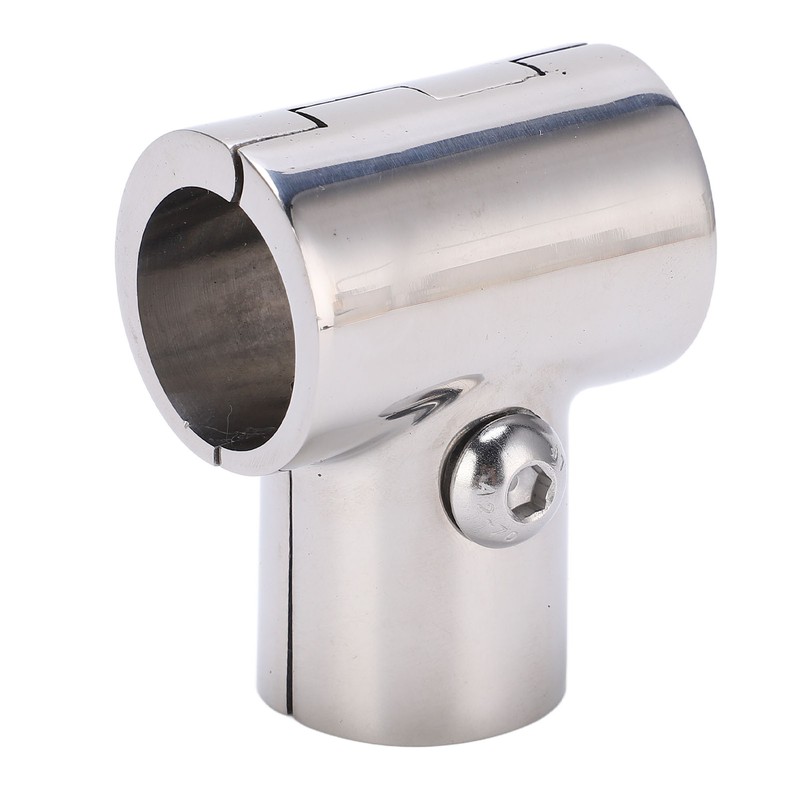 90° T Tee Tube Pipe Connector 1in/25.4mm ID Separable Stainless
