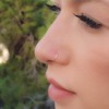 Tiny Silver Nose Ring hoop - 20 gauge snug Nose