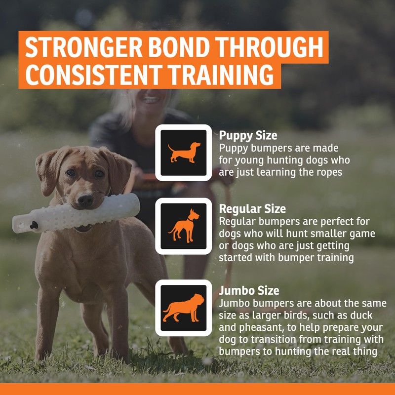 SportDOG White Plastic Dummies - Durable Soft Plastic Retriever &