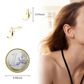 MICMIF Fish Stud Earrings Women's Earrings 925 Sterling Silver Animal Stud Earrings Fish Earrings Jewellery Earrings for Girls, Sterling Silver, No Gemstone