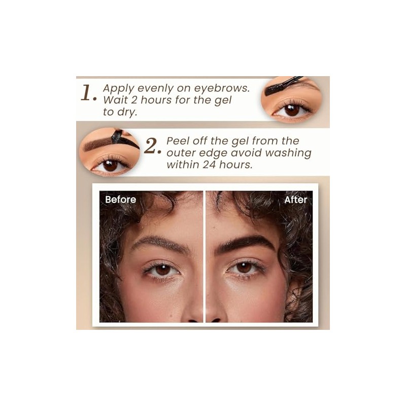 Tinte Cejas Pele El Peel Off Eyebrow Gel, Tatuaje Cejas