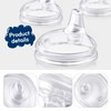 Nuanchu 4 Pieces Baby Bottle Nipples Baby Spout Nipples Variable