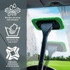 Lecctso Windshield Cleaner, Window Cleaner Tool, Microfiber Window Cleaning Tool