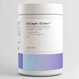 Collagen Powder Elite+ | Premium Type I & III Hydrolysed Bovine Collagen Peptides (NUVICOL® B) | High Absorption Collagen Supplement for Women & Men | Tasteless, Easy-Mix | Made in UK | 30 Servings