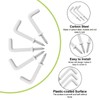 UFURMATE Screw-in Hooks, 80 Pcs Right Angle Hooks with Plastic
