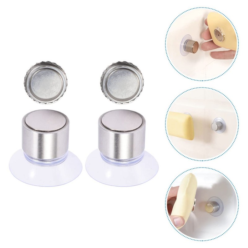 Zerodeko 6 Sets Magnetic Soap Holder Soap Magnet Soap Gripper