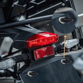 Temzzer Black Motorcycle Tag Bolts Licence Plate Anti Theft Screws Spike Car Tag Bolts 4 Pcs for Most Motorcycle