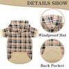 EXPAWLORER Plaid Dog Hoodie - British Style Plaid Pet Sweaters