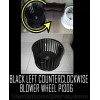 Vent-A-Hood Black color left side Vent A hood replacement part blower wheel P1306 OEM parts