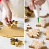 DECORA Set of 5 Gold Plated Steel Cookie Cutters 0255410