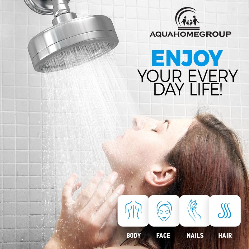 AquaHomeGroup Filtered Shower Head Replacement Spray Plates (Metal, Stainless Steel,