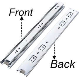 Friho 6 Pair of 14 Inch Hardware Ball Bearing Side Mount Drawer Slides, Full Extension, Available in 10'',12'',14'',16'',18'',20'',22'',24'' Lengths