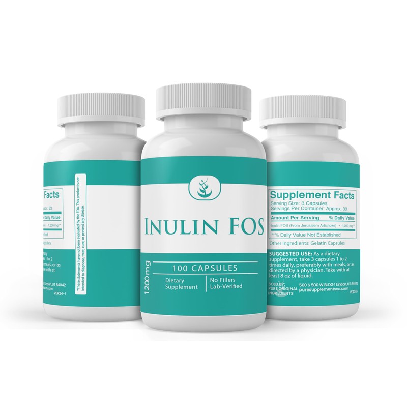 PURE ORIGINAL INGREDIENTS Pure Original Ingredients Inulin, (100 Capsules) Always