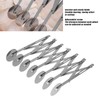 7 Wheel Pastry Cutter, Stainless Pizza Slicer with Adjustable Roller