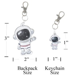 The Acrylic Place Astronaut Keychain Gift Charm Accessories for Purse Handbag Backpack Decor