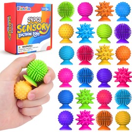 Sensory Fidget Toys for Kids Adults: 24 Pack Textured Sensory Toys for Autism Kids - Quiet Anxiety Fidgets for Classroom Stocking Stuffers for Kids