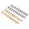 52Pcs 3D Printer Nozzle Stainless Steel Brass with Cleaning Tool