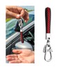 TSUGAMI Leather Car Keychain, Wristlet Key Chain with Anti-Lost D
