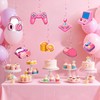 Wonmelody Pink Game Hanging Decoration 8Pcs Video Game Hanging Swirls