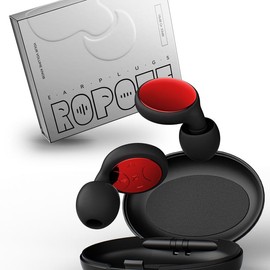 ROPONE Concert Ear Plugs - 18dB/33dB High Fidelity Pro EarPlugs for Concerts, Musicians, Festivals, Nightlife, Noise Reduction and Noise Sensitivity - 6 Pairs Ear Tips in S/M/L＆Carry Case - Color: Red