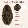 SOFEIYAN Ponytail Extension, 16 inch Claw Clip Ponytail Extension Wavy