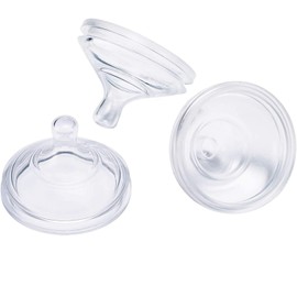 Boon Nursh - Pezones de biberón de silicona para biberones de bebé Boon Nursh - Suministros de alimentación de biberones de bebé - Pezones de biberón de flujo medio - 3 unidades