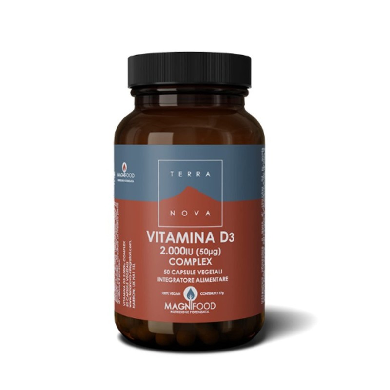 Terranova Vitamin D3 2000Iu Complex, 50 VCapsules