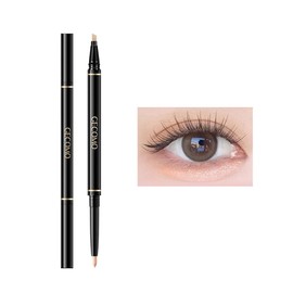 GECOMO [Popular] Double Core Eyeliner, Teardrop Bag Liner, Waterproof Pencil Eyeliner, Pencil & Liquid 2-in-1, Maveni Popular Cosmetics Tightly Closely Tight, Double Line Expert, Shadow Gurege,