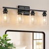 Unicozin Modern Bathroom Light Fixtures, 4 Light Vanity Lights over