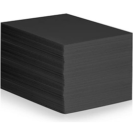 STRAWBLEAG Foam Board 30Pcs Poster Board Foam Core Backing Board Black Mat Boards for Projects Art Presentations Crafts Display Favors (10 X 8 X 0.2inch)