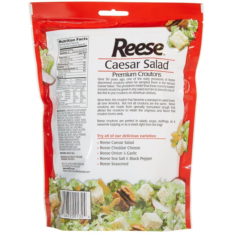 Reese Croutons - Caesar Salad - 6 Ounces