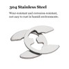 SYDARSYN Lock Washers for Shafts, Stainless Steel E-Clip External Retaining