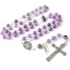 HanlinCC 8mm Natural Real Amethyst Crystal 5 Dacade Fancy Miraculous