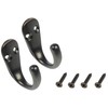 Dorman Hardware 4-1760 Two Coat Hooks Small Single, Bronze