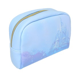 Marimo Craft Ariel Round Pouch, Blue, W 5.9 x H 4.5 x D 2.2 inches (15 x 11.5 x 5.5 cm) MDAA-034