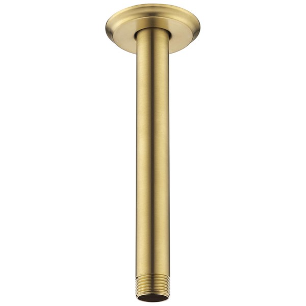 8 Inch Shower Arm and Flange Champagne Bronze, Ceiling Mounted