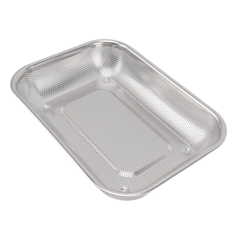 Fruit Vegetable Rectangular Strainer Basket Stainless Steel Colander Strainer Rectangle