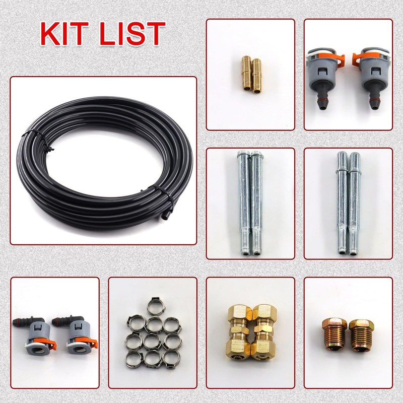 3/8 Fuel Line Repair Kit 3/8 in (10mm), Nylon Fuel