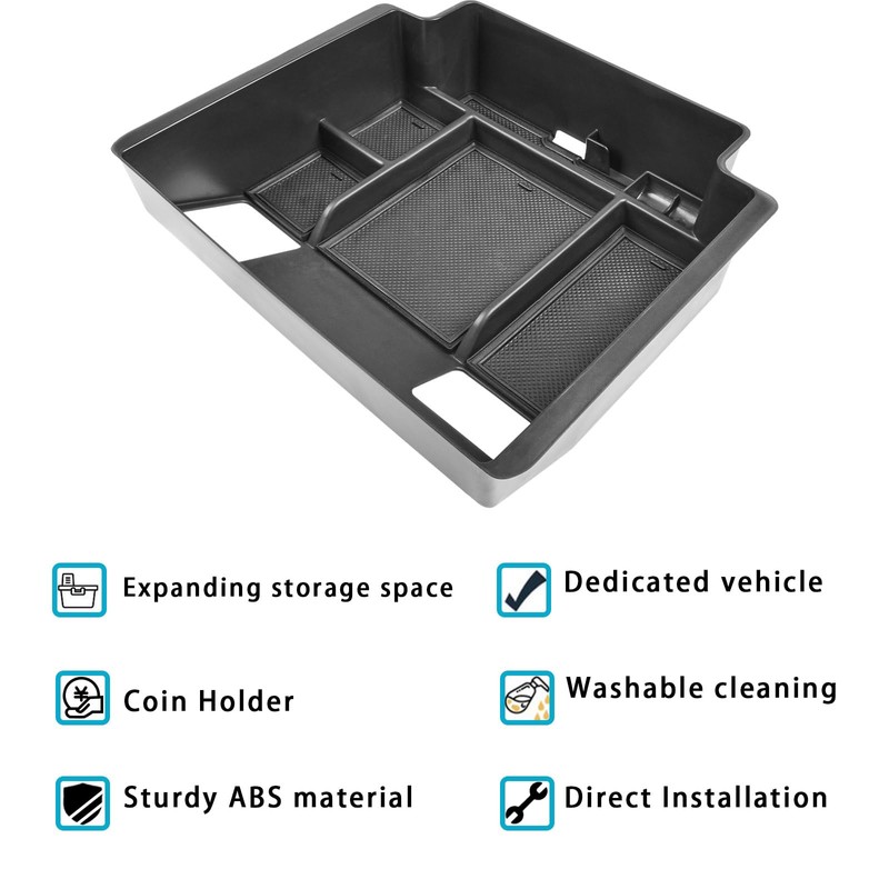 EDBETOS 2022+ Refreshed Full Console Tray Compatible with 2023-2026 GMC