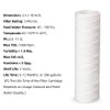 Geekpure 10 Inch PP Wound String Spun Sediment Replacement Filter