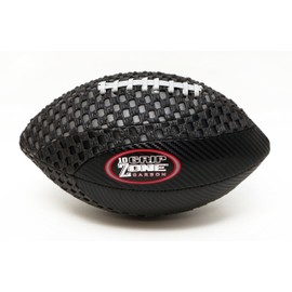fun gripper Grip Zone (New) 10.5 in Junior Ages 9-12 (10.5" X 6") Black Carbon Fiber Composite Material Design and Tacky Grip Soft Mesh Football, Black & Gray by: Saturnian I P.E. Supplier