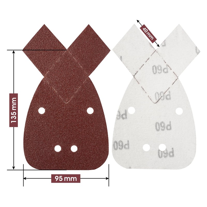SATC Mouse Sander Pads 30-Piece 60 Grit Mouse Sanding Pads