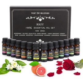 Kit De 14 Aceites Esenciales Aromaterapia 100% Puro 10ml Spa