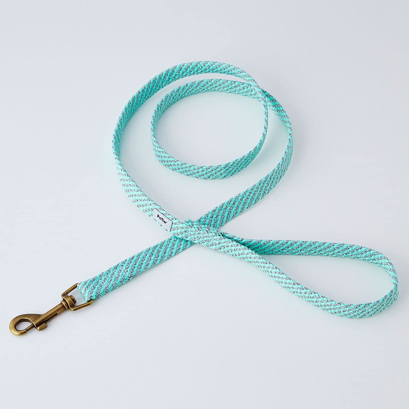 Petio Dog Drawstring Flash Soft Leash Small Blue